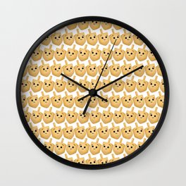 Dreidel Pattern Wall Clock | Happyhanukkah, Jewish, Dreideldecor, Hanukah, Jew, Dreideldesign, Holidaydecor, Dreidel, Jewishholiday, Hanukkahgifts 