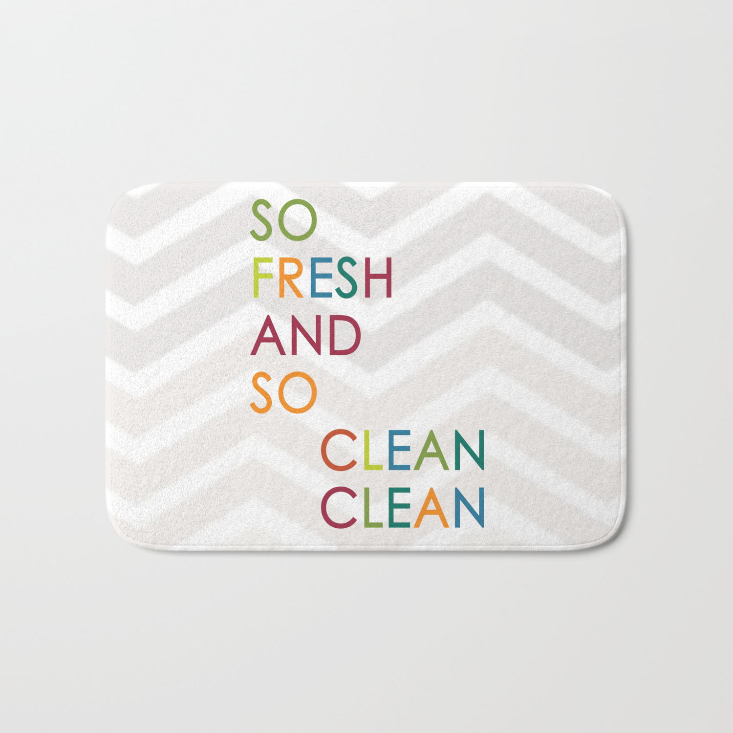 So Fresh And So Clean Clean Bath Mat By Colorstudios Society6