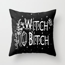 Witch Bitch Throw Pillow
