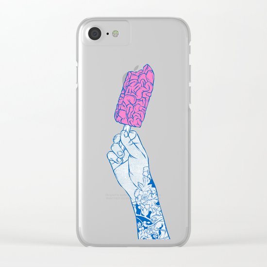 Brain ice cream! mmmmm Clear iPhone Case