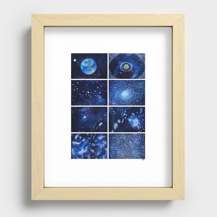 A quick view of the universe Recessed Framed Print