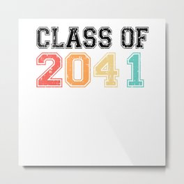 Class Of 2041 Retro Vintage Metal Print | 2041, Graduationideas, Graphicdesign, Growwithme, Classdismissed, 2041Graduate, Senior2041, Classof41, Graduation2041, Backtoschool 