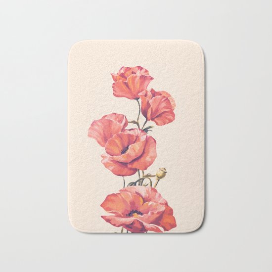 Flowers 10 Bath Mat