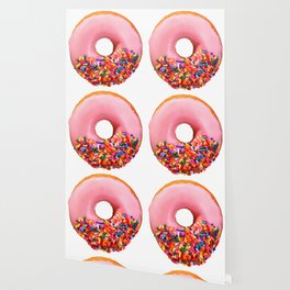 Pink Donuts Wallpaper For Any Decor Style Society6