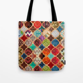 V34 Epic Traditional Colored Artwork Tote Bag
