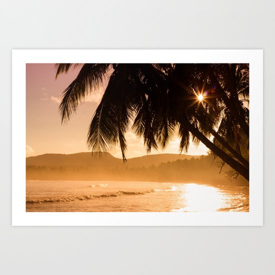 Tropical Sunset Art Print