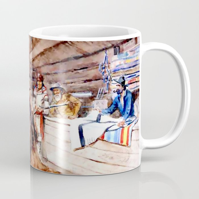 “Joe Kipp’s Trading Post” by Charles M Russell Coffee Mug