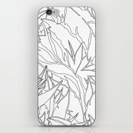 Bird of Paradise Exotic Jungle plants pattern. Contemporary Art Digital illustration background.  iPhone Skin