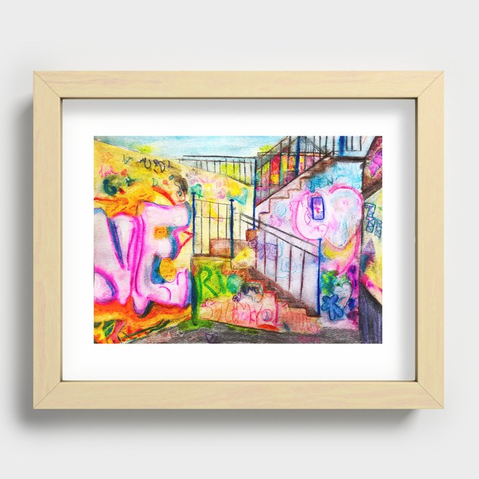 "this ones called it's prolly love" Recessed Framed Print