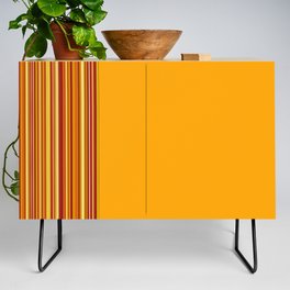 Yellow and warm stripes Credenza
