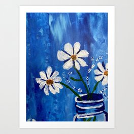 Blue flower Art Print