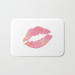 Watercolor Pink Lips Lipstick Chic Romantic Kiss Girls Bedroom Wall Decor fashion poster grl pwr Badematte | Cosmetics, Valentine, Classy, Makeup, Picture, Up, Love, Magazine, Beauty, Girl 