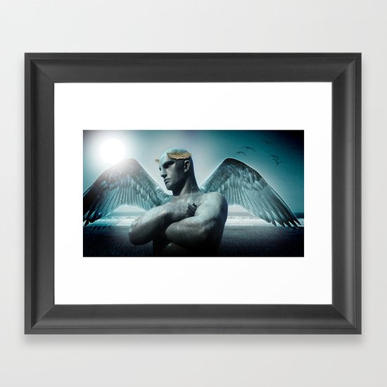 the torment of Icarus Framed Art Print