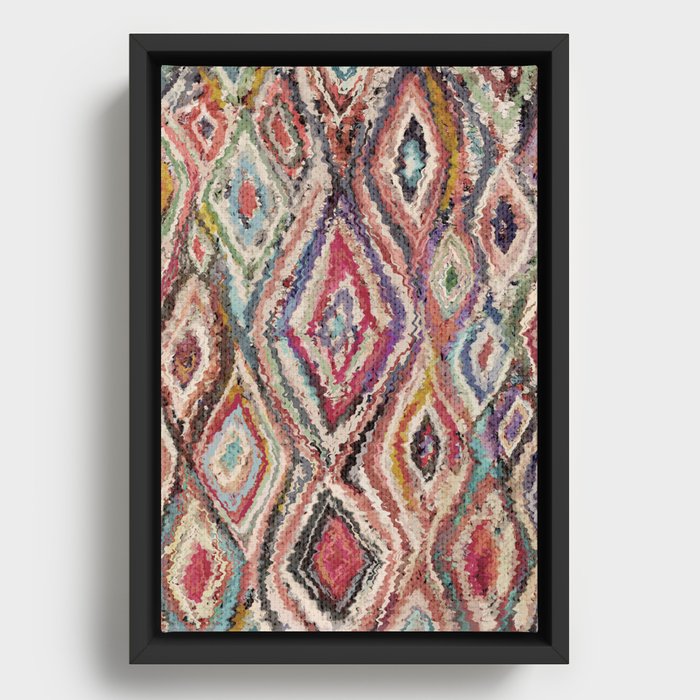 Loose Moroccan Framed Canvas