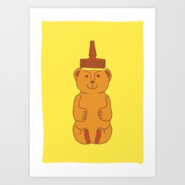 Honey Bear Art Print