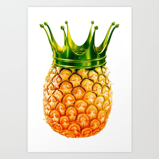 Pineapple? kingapple! Art Print