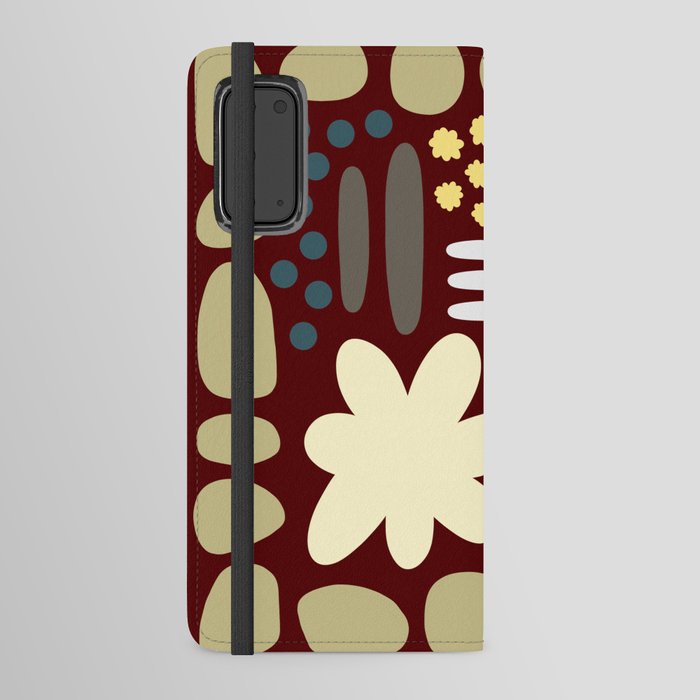 Abstract vintage color shapes collection 8 Android Wallet Case