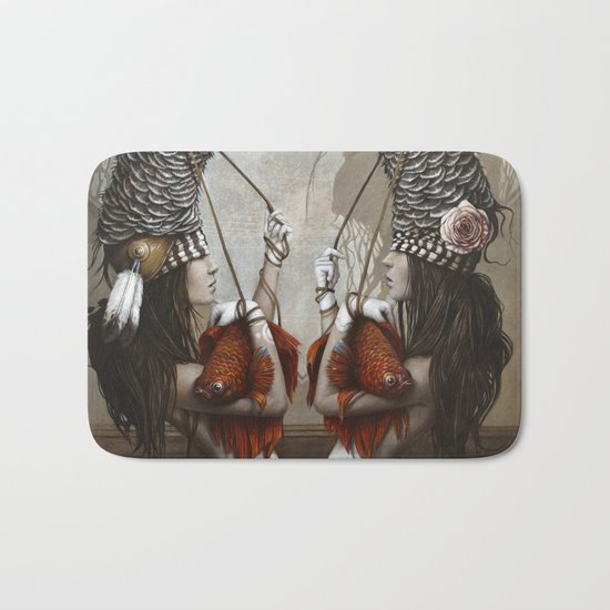 Les Cavalières Blanches Bath Mat