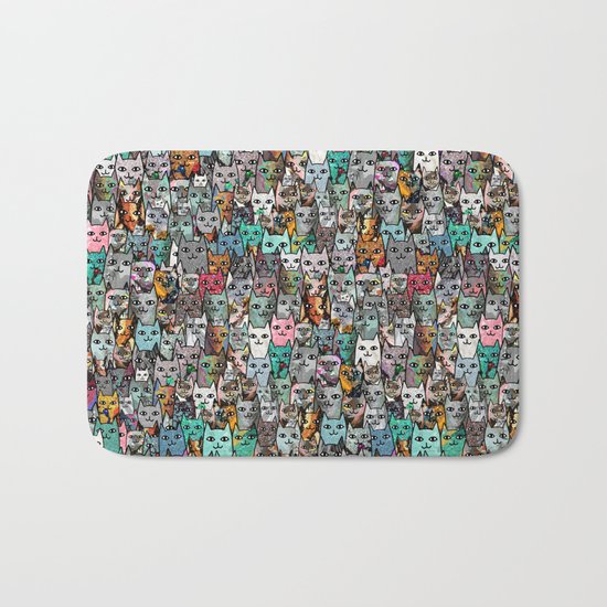Gemstone Cats Bath Mat