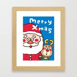 Christmas poster Framed Art Print