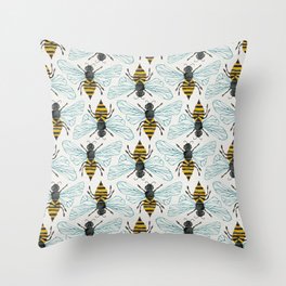 Honey Bee Throw Pillow