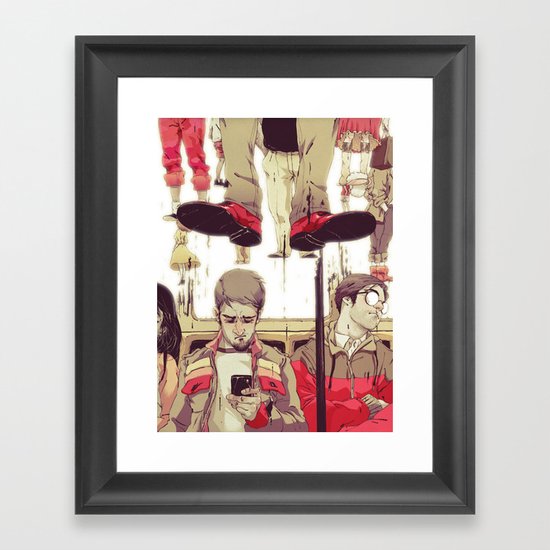 The Storm Line Framed Art Print