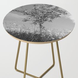 Summer Rowan Tree in Rough Monochrome Side Table