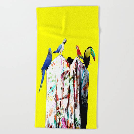 Elisavet's birds Beach Towel