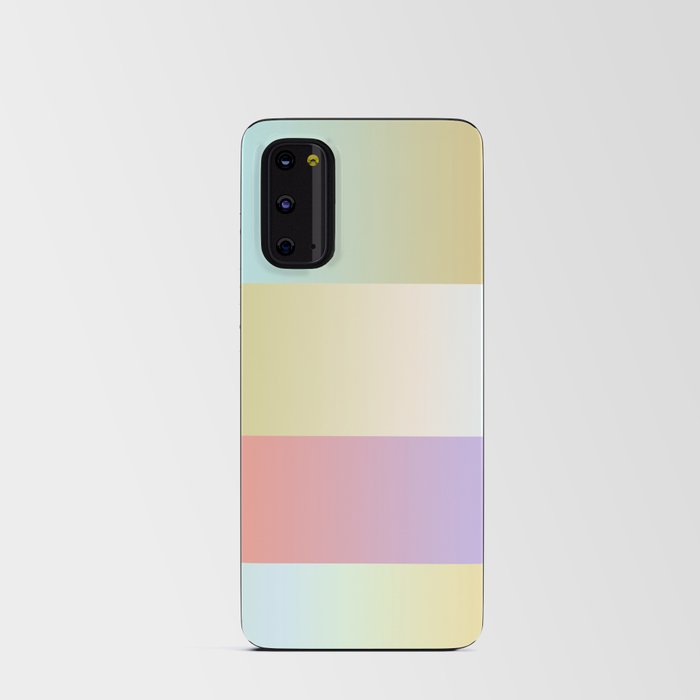 Golden Pastel Retro Aesthetic Color Block Abstract Android Card Case