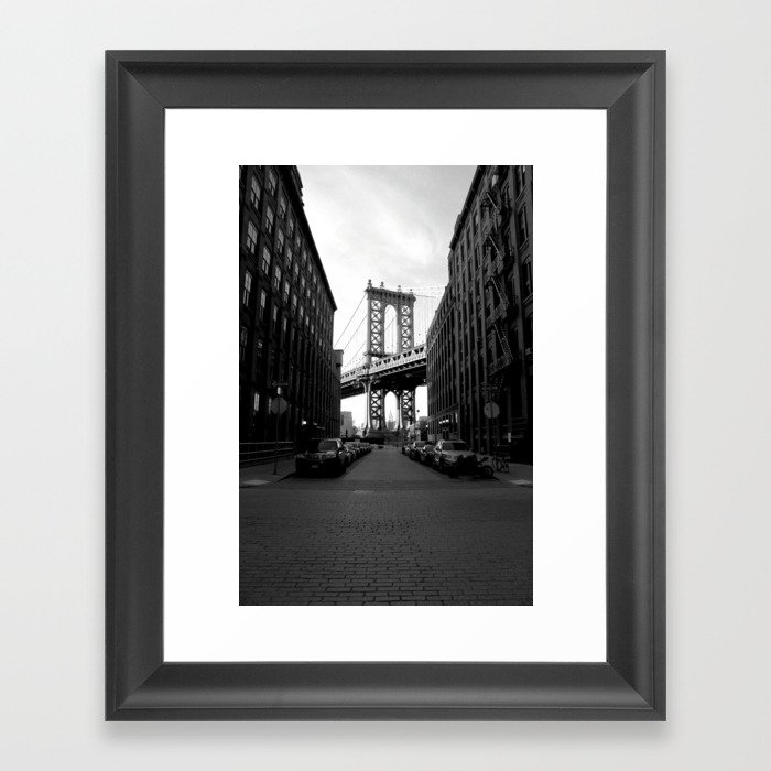 Brooklyn Bridge Dumbo NYC Framed Art Print