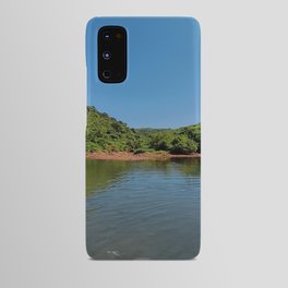 Blue Lake View With Mountains Android Case