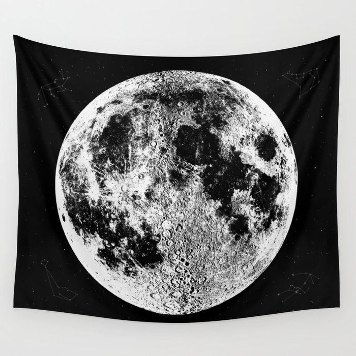 Moon print tapestry deals