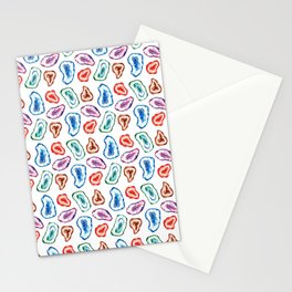 Geodes Watercolor Pattern Stationery Card