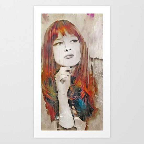 Maybe Portrait Art Print