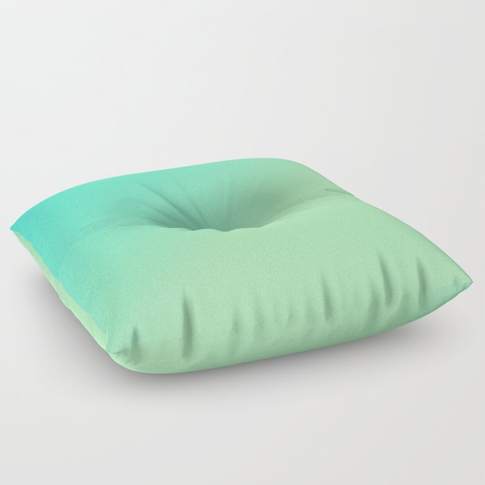 Green Ombre Glitter Look Floor Pillow