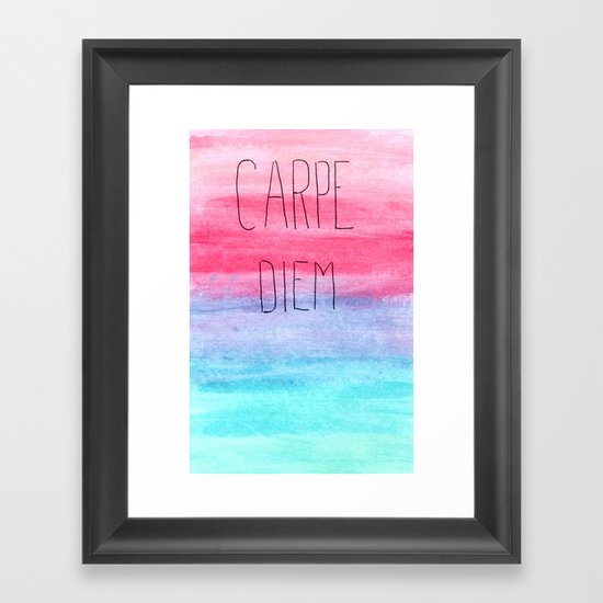 Seize The Day Framed Art Print
