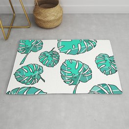 Geo Monstera Rug