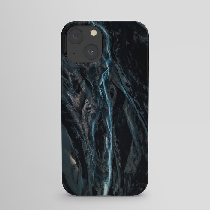 Abstract River in Iceland - Landscape Photography iPhone Case