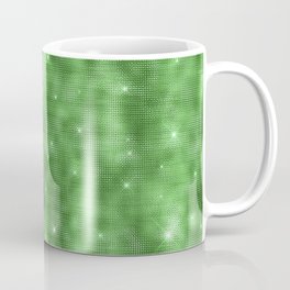 Glam Green Diamond Shimmer Glitter Mug