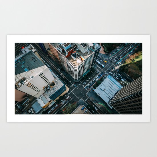 New York City Skyscaper View Art Print