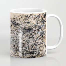 Jackson Pollock (American, 1912-1956) - Title: Number 1A - Date: 1948 - Style: Action painting - Period: Drip period - Genre: Abstract Expressionism - Medium: Oil and Enamel Paint on canvas - Digitally Enhanced Version (2000 dpi) - Coffee Mug | Digitallyenhanced, Painting, Jacksonpollock1A, Pollockmasterpiece, Number1A1948, Jacksonpollock, Abstact, Splattercolorful, Actionpainting, Oil 