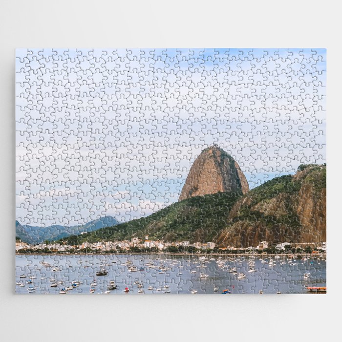 Brazil Photography - Tons Of Boats By The Town's Shore Jigsaw Puzzle