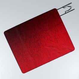 Ruby Red Ombré Design Picnic Blanket