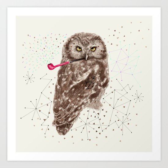 Mr.Owl III Art Print