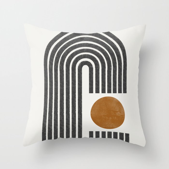 Modern Shape Art Throw Pillow