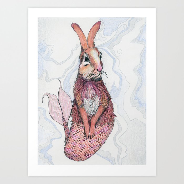 Rabbit-Fish Art Print