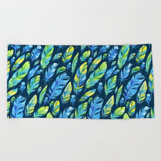 Plumas 3 Beach Towel
