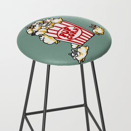 Popcorn Frenchie Bar Stool