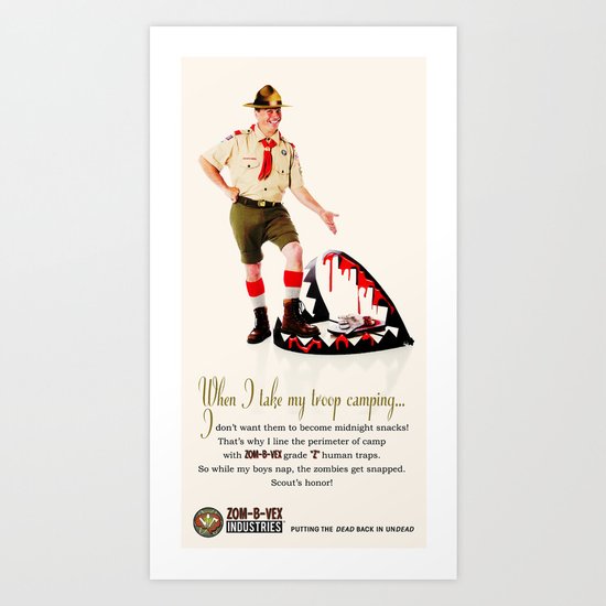 Zom-B-Vex Scout Master Art Print