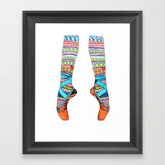 Happy Ballet Framed Art Print